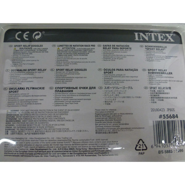 Kinder-Schwimmbrille Intex Sport Relay (12 Stück)