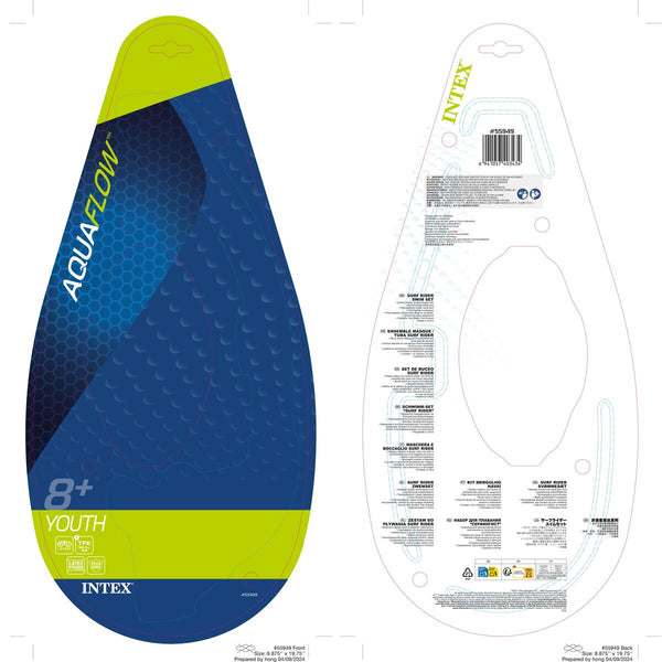 Taucherbrille mit Schnorchel Intex Surf Rider Für Kinder