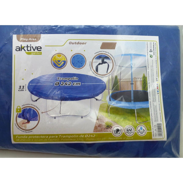 Schutzplane Aktive Trampolin Blau Ø 244 cm (6 Stück)