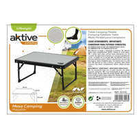 Table Klapptisch Aktive Camping Grau 56 x 25 x 40 cm (2 Stück)