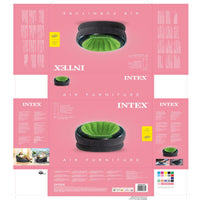 Aufblasbarer Sessel Intex Empire grün 112 x 109 x 60 cm (3 Stück)