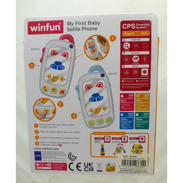 Spielzeug-Telefon Winfun Weiß 9 x 15,5 x 3,8 cm (6 Stück)