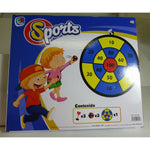 Dartboard mit Klettverschluss-Kugeln Colorbaby Ø 29,5 cm (12 Stück)
