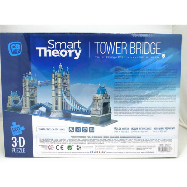 3D Puzzle Colorbaby Tower Bridge 120 Stücke 77,5 x 23 x 18 cm (6 Stück)