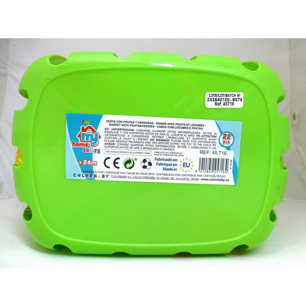 Kit aus Spielzeuglebensmittel Colorbaby 22 Stücke (12 Stück)