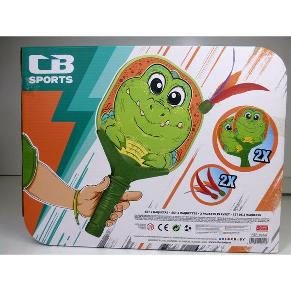 Strandschläger Colorbaby Krokodil 18,5 x 33 x 0,5 cm (6 Stück)