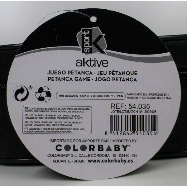 Boccia-Spielset Aktive Metall (6 Stück)