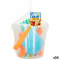 Strandspielzeuge-Set Colorbaby Ø 18 cm (24 Stück)
