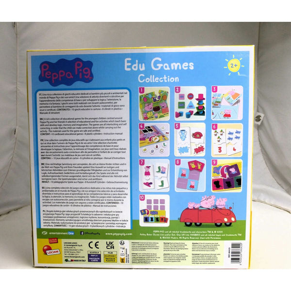 Lernspiel Peppa Pig Edu Games Collection 24,5 x 0,2 x 24,5 cm (6 Stück) 10 in 1