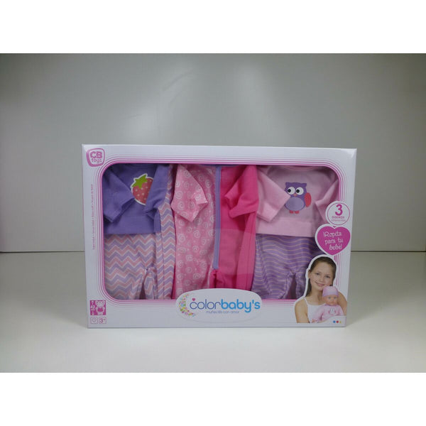Kleidung für Puppen Colorbaby 3 Stücke 6 Stück
