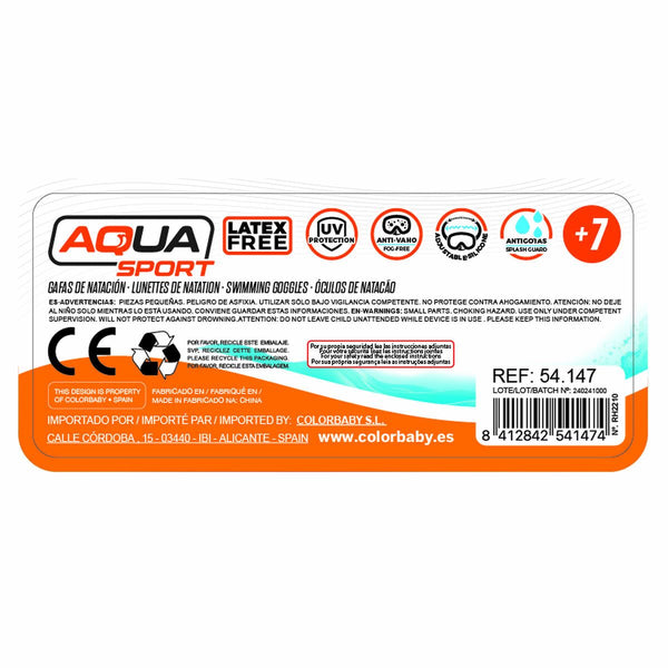 Kinder-Schwimmbrille AquaSport Aqua Sport (6 Stück)