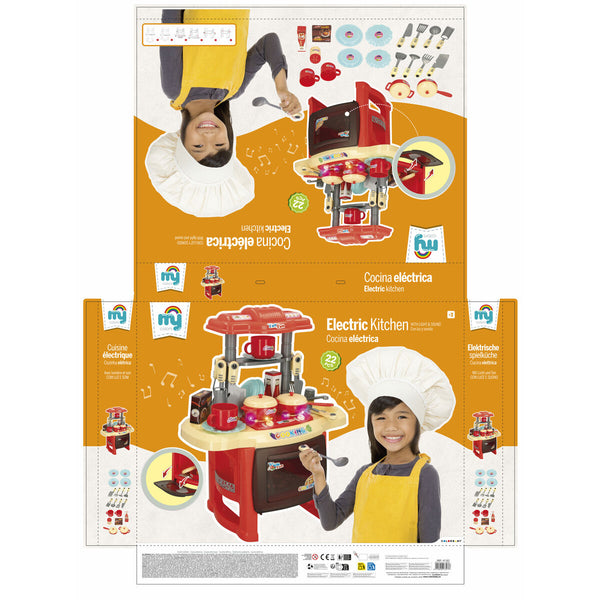 Spielküche Colorbaby 23 Stücke 37 x 47 x 23 cm