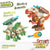 Set 2 Dinosaurier Colorbaby 21 x 14 x 9,5 cm gelenkig Wirft Projektile 4 Stück Dinosaurier