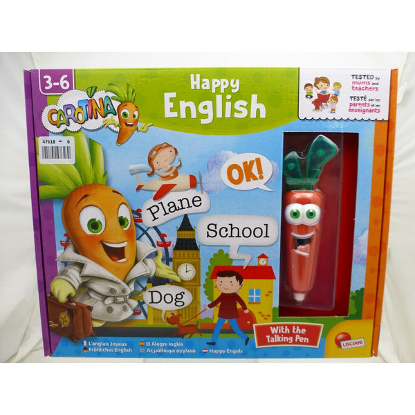 Lernspiel Lisciani Carotina Baby Happy English Elektronisches Puzzle 4,5 x 14,5 x 3 cm (6 Stück)
