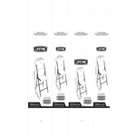 Gepolsterte Campingstuhl Lifetime Schwarz 50 x 84 x 48,5 cm (5 Stück)
