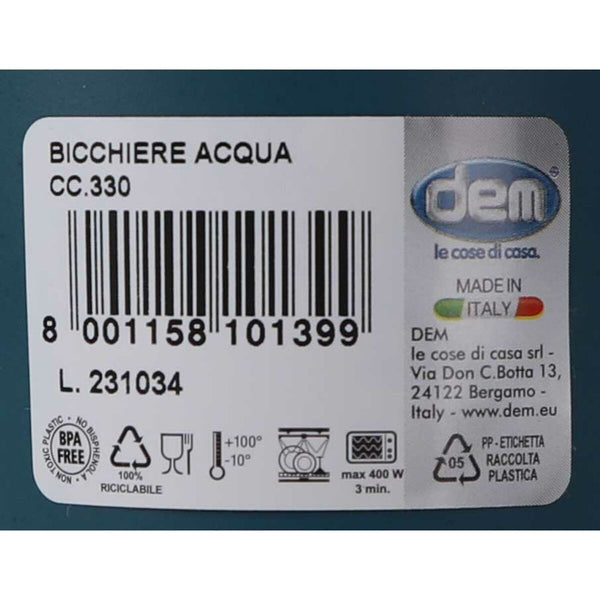 Trinkglas Dem Inside Kunststoff 330 ml (48 Stück)