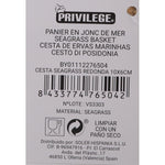 Mehrzweckkorb Privilege Seegras rund kreisförmig 10 x 6 cm (24 Stück)