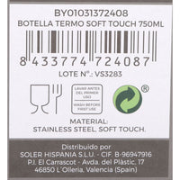Thermosflasche ThermoSport Soft Touch 750 ml (6 Stück)