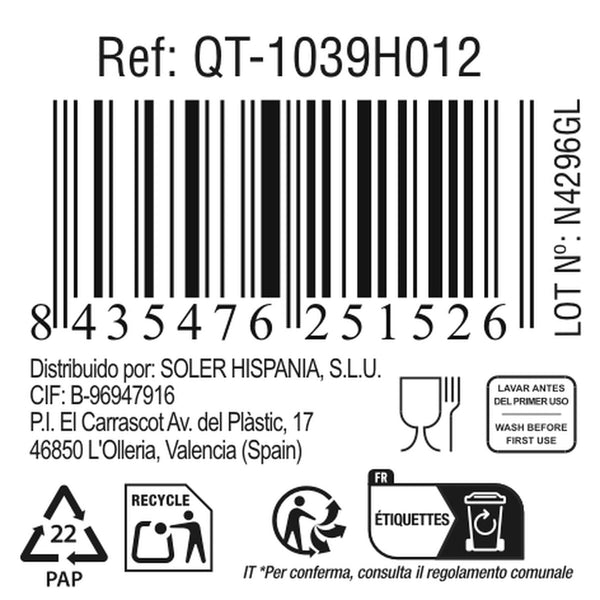 Kochschüssel Quttin 700 ml Glas Oval (6 Stück)