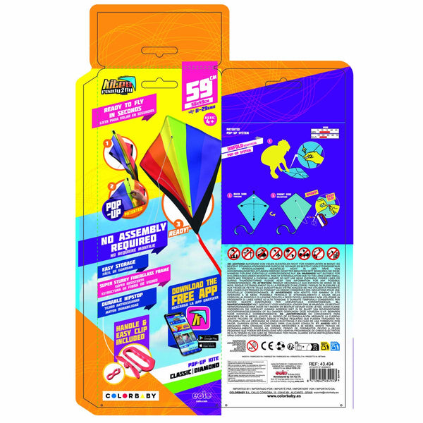Drachen Eolo Pop-Up Diamond 56 x 59 x 2 cm