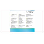 Poolabdeckung Intex Marineblau Ø 396 cm rund (4 Stück)