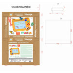 Zaubertafel Woomax Zookabee Tiger Holz 30 x 2,5 x 26 cm (6 Stück)
