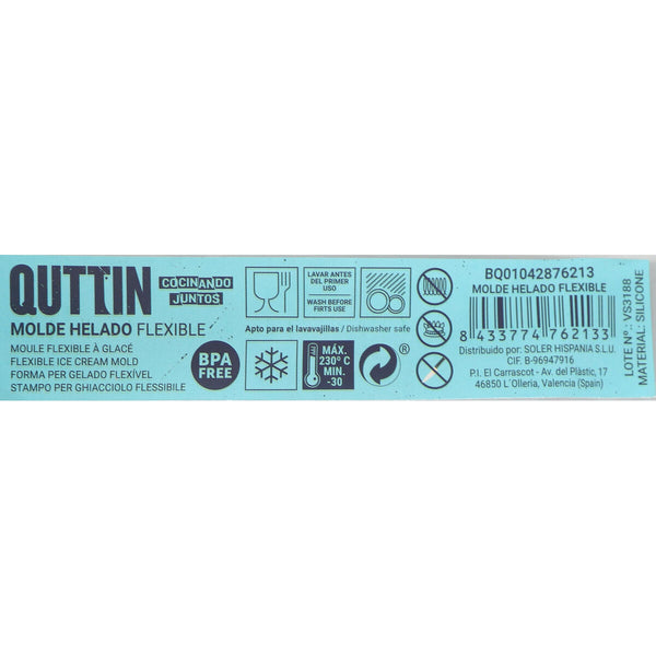 Eiscremeform Quttin individuell Flexibel 20 x 4 cm (36 Stück)