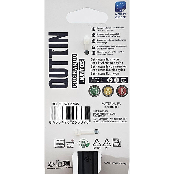 Küchenutensilien Set Quttin Nylon 4 Stücke (15 Stück)