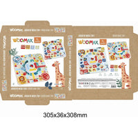 Parchís-Oca Spielbrett Woomax Zookabee 30 x 3 x 30 cm Für Kinder tiere (6 Stück)