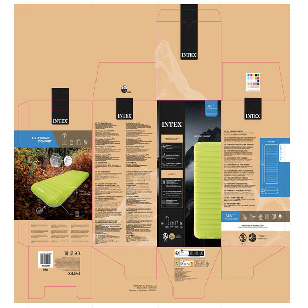 Luftmatratze Intex 76 x 11 x 191 cm (6 Stück)