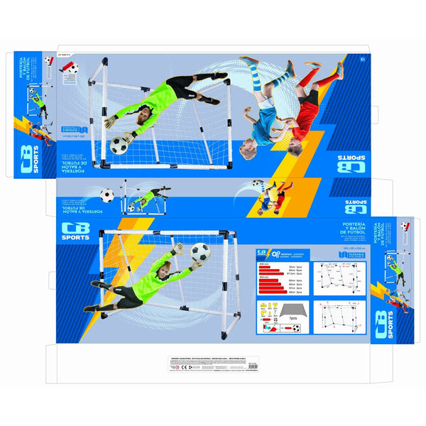 Fussballtor Colorbaby 190 x 132 x 90 cm (2 Stück)