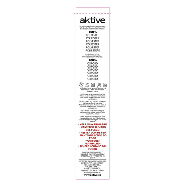Zelt Aktive 120 x 95 x 220 cm (2 Stück)
