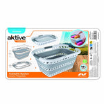 Faltbarer Wäschekorb Aktive Polypropylen TPR 61 x 7,5 x 43 cm 61 x 28 x 43 cm (4 Stück)