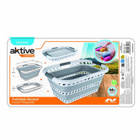 Faltbarer Wäschekorb Aktive Polypropylen TPR 61 x 7,5 x 43 cm 61 x 28 x 43 cm (4 Stück)
