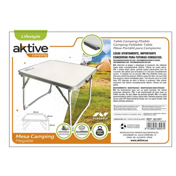 Table Klapptisch Aktive 40 x 30 x 40 cm (6 Stück)