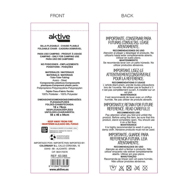 Camping Klappstuhl Aktive (2 Stück)