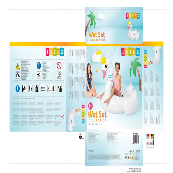 Aufblasbarer Schwimmring Intex (4 Stück)