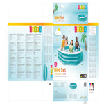 Aufblasbarer Pool Intex 254 x 56 x 254 cm (2 Stück)