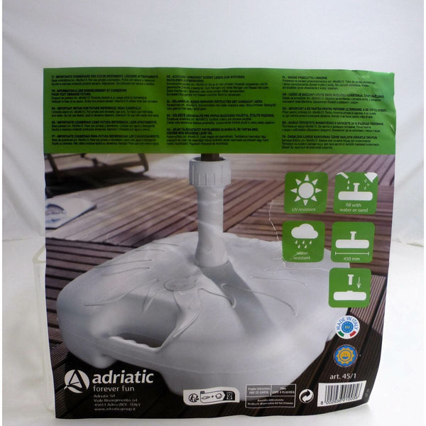 Fuß für Sonnenschirm Aktive Weiß Ø 32 mm Ø 20 mm 45 x 29 x 45 cm (5 Stück)