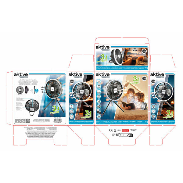 Taschenlampe LED Aktive ABS (6 Stück)