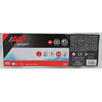 Tauchbrille mit Schnorchel und Flossen AquaSport Schwarz Erwachsene (2 Stück)