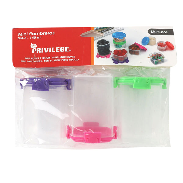 Lunchbox-Set Privilege 140 ml 6,8 x 5 x 5 cm 3 Stücke (24 Stück)