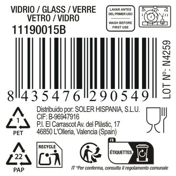 Wasserglas Inde Canberra 310 ml (48 Stück)