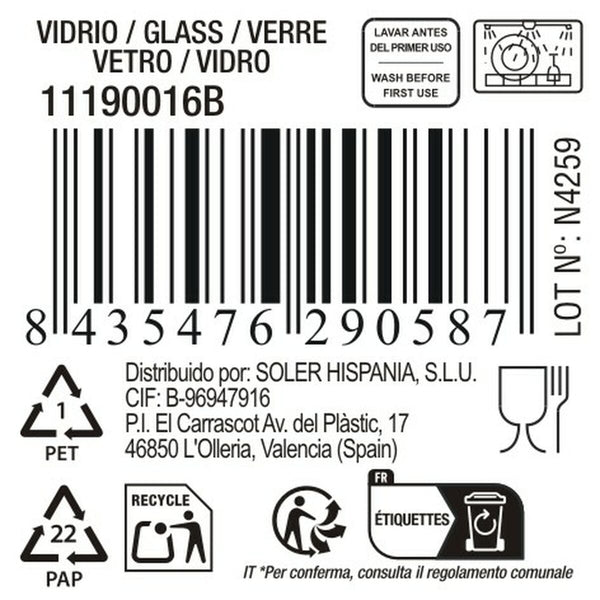 Wasserglas Inde Trikua 310 ml (48 Stück)