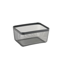 Mehrzweckkorb Confortime Schwarz Metall 30,5 x 23 x 15,2 cm (8 Stück)