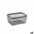 Mehrzweckkorb Confortime Schwarz Metall 30,5 x 23 x 15,2 cm (8 Stück)