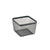 Mehrzweckkorb Confortime Schwarz Metall 24,5 x 24,5 x 17 cm (8 Stück)