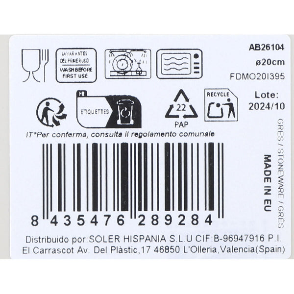 Dessertteller La Mediterránea Albus Ø 20 cm (12 Stück)