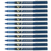 Flüssigtintenstift Pilot V-7 Hi-Tecpoint Blau 0,5 mm (12 Stück)