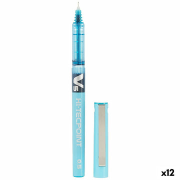 Flüssigtintenstift Pilot V-5 Hi-Tecpoint Hellblau 0,3 mm (12 Stück)
